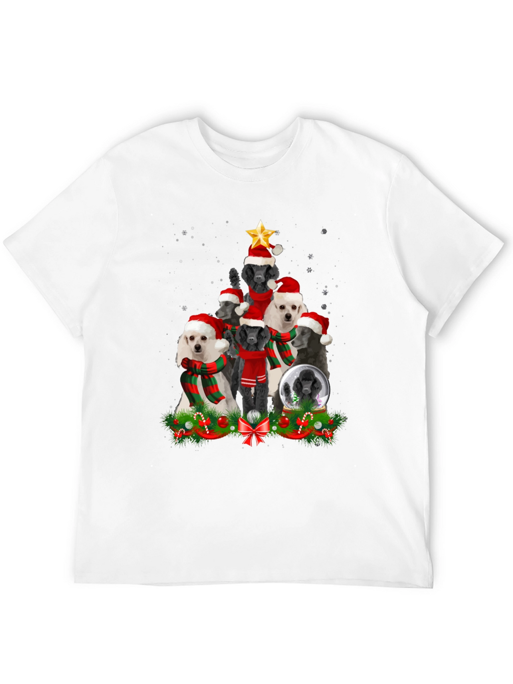 Poodle Christmas Tree T-Shirt