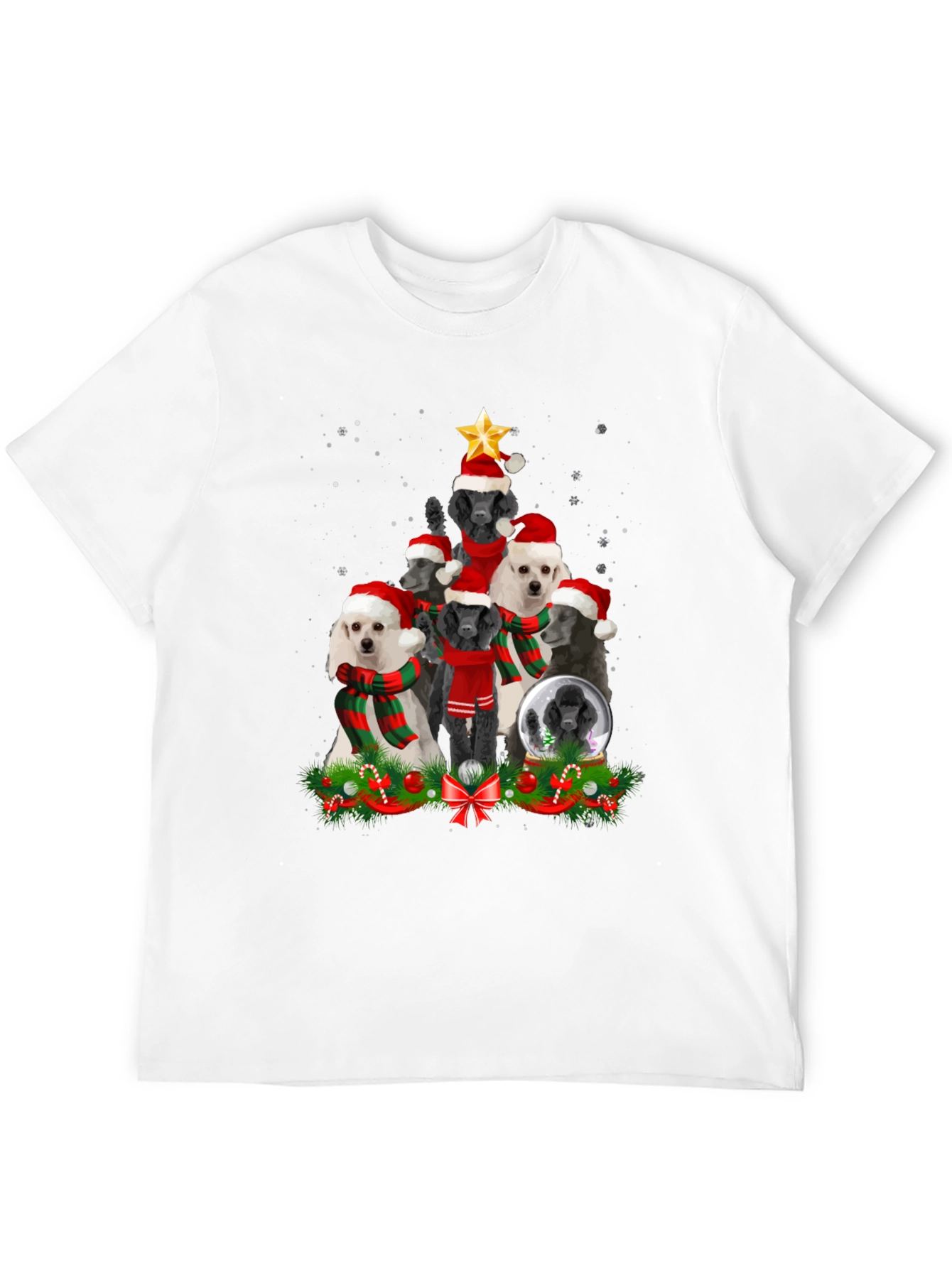 Poodle Christmas Tree T-Shirt