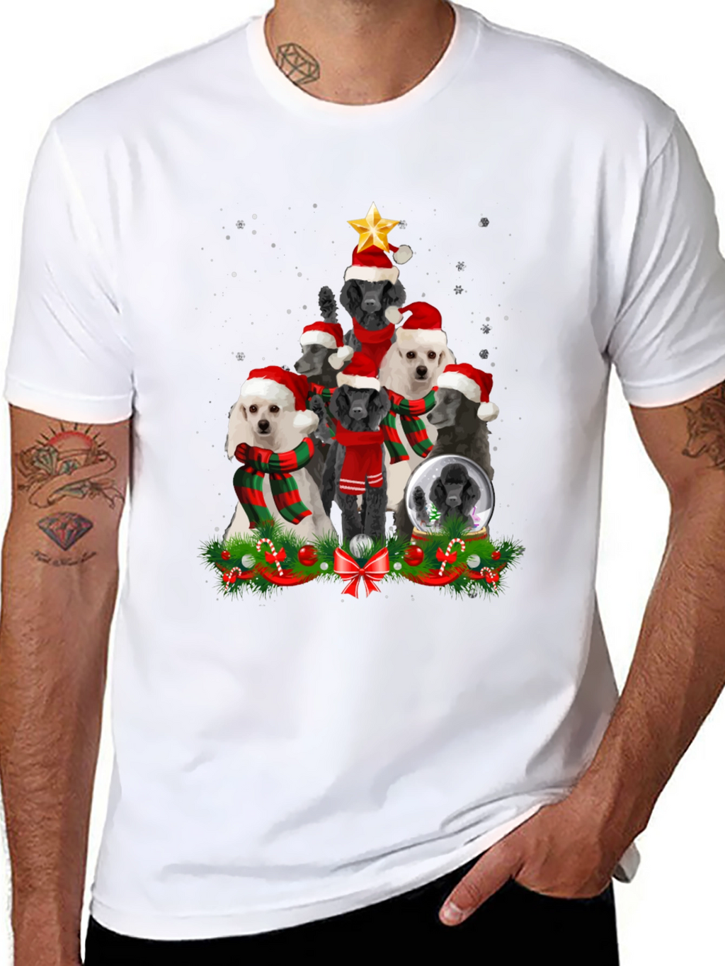 Poodle Christmas Tree T-Shirt