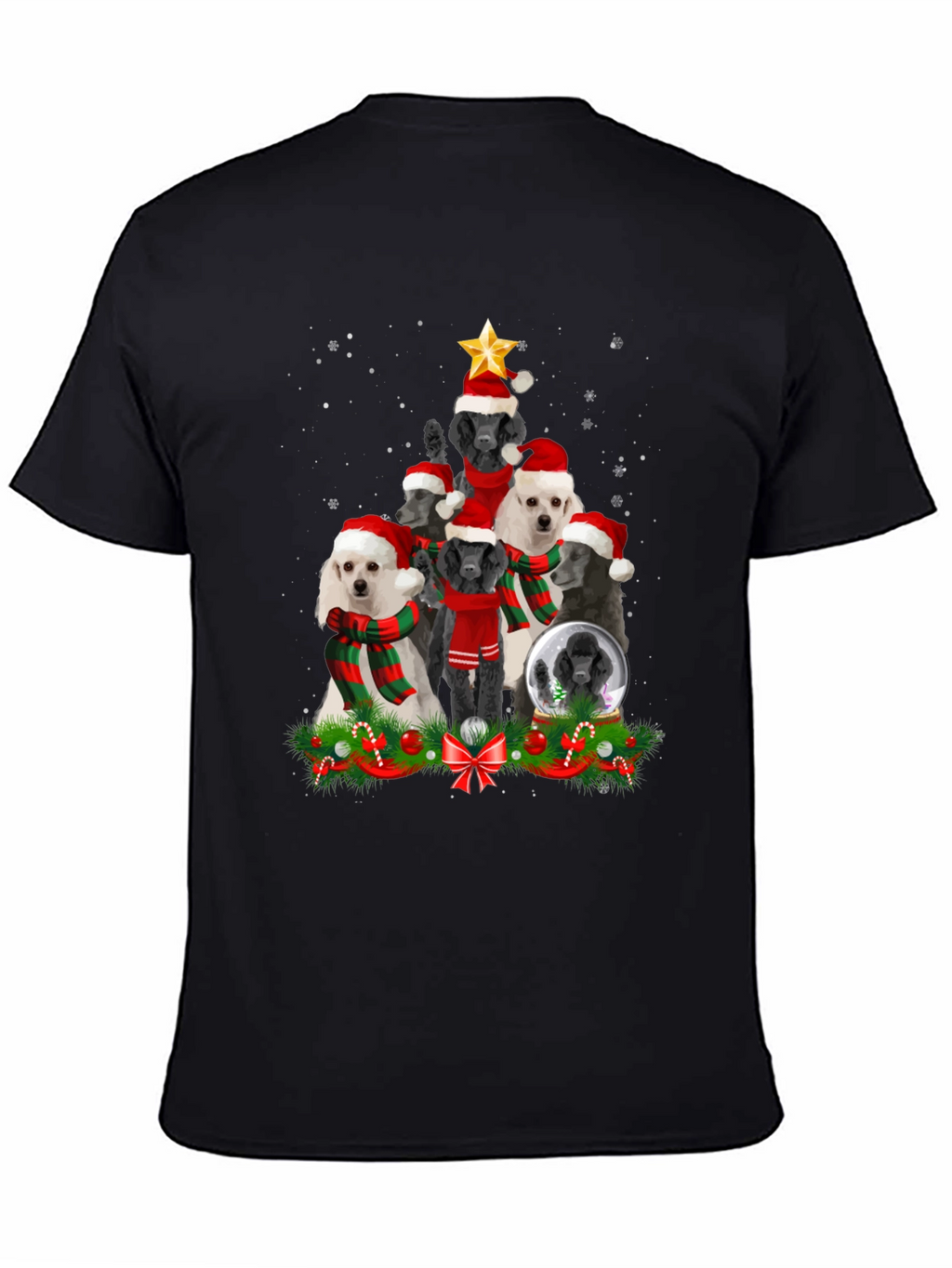 Poodle Christmas Tree T-Shirt