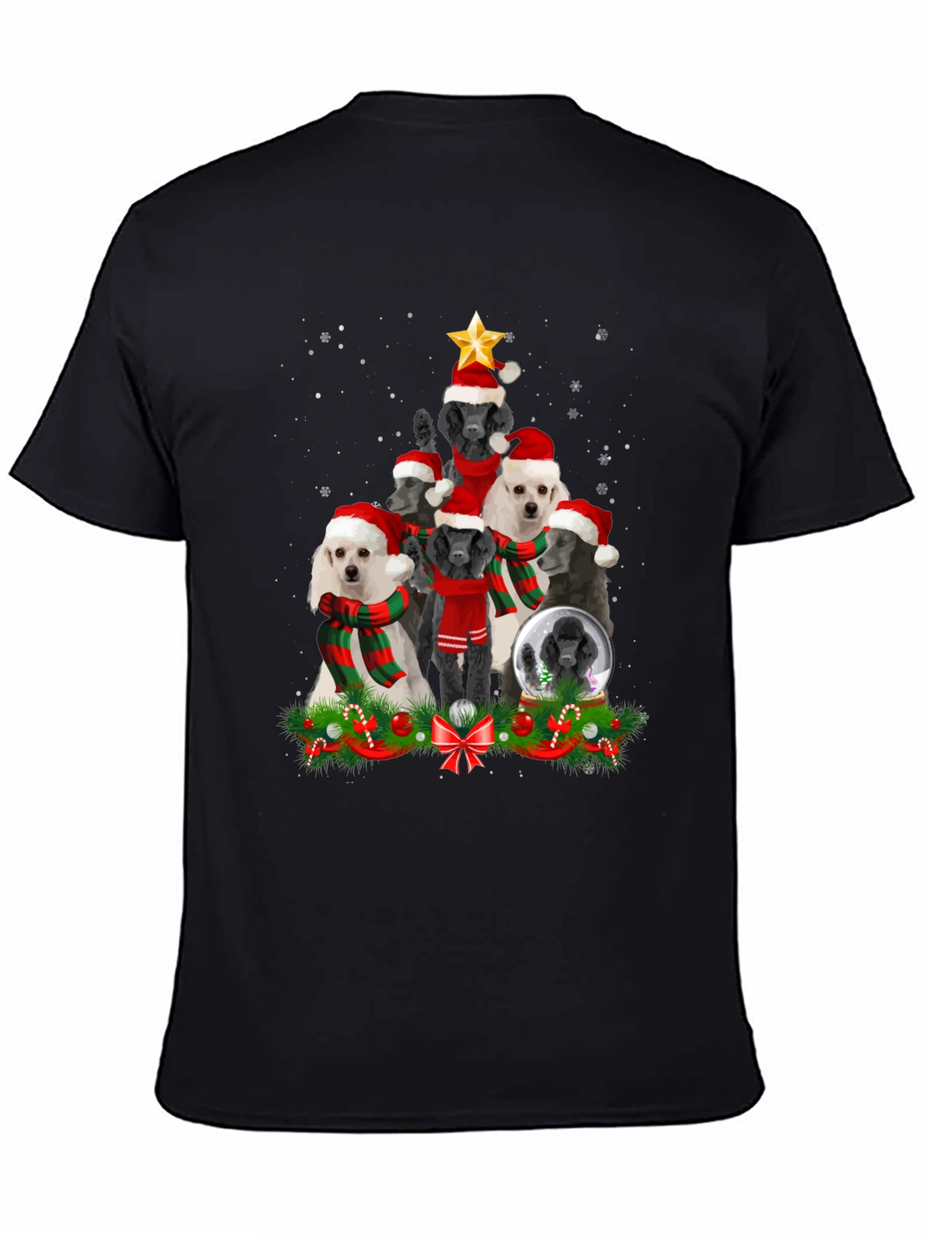 Poodle Christmas Tree T-Shirt