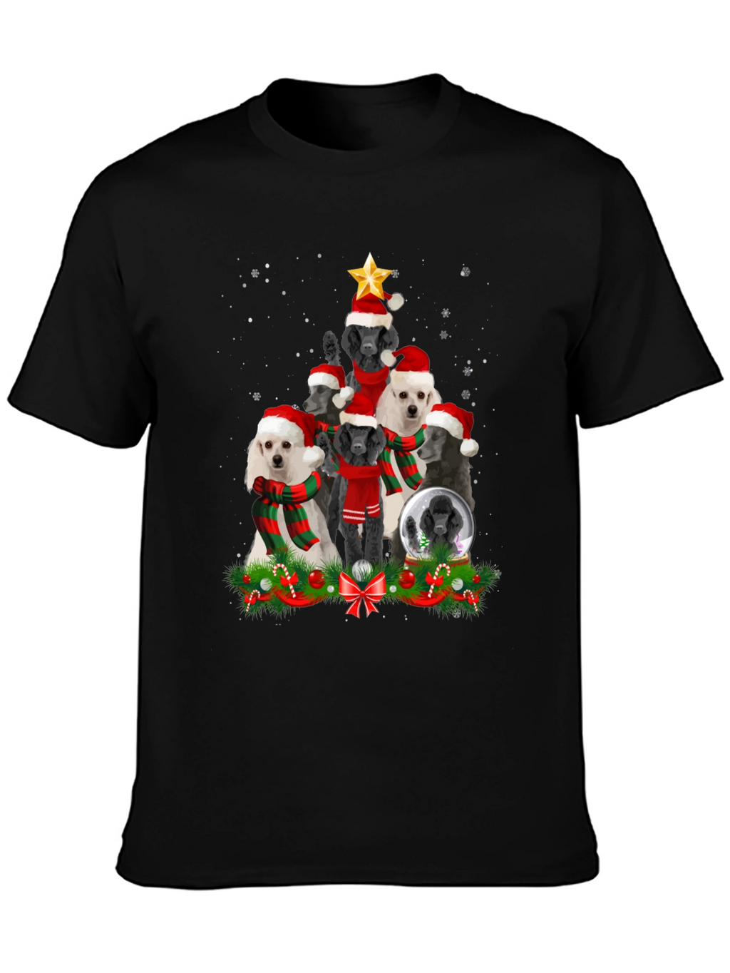 Poodle Christmas Tree T-Shirt