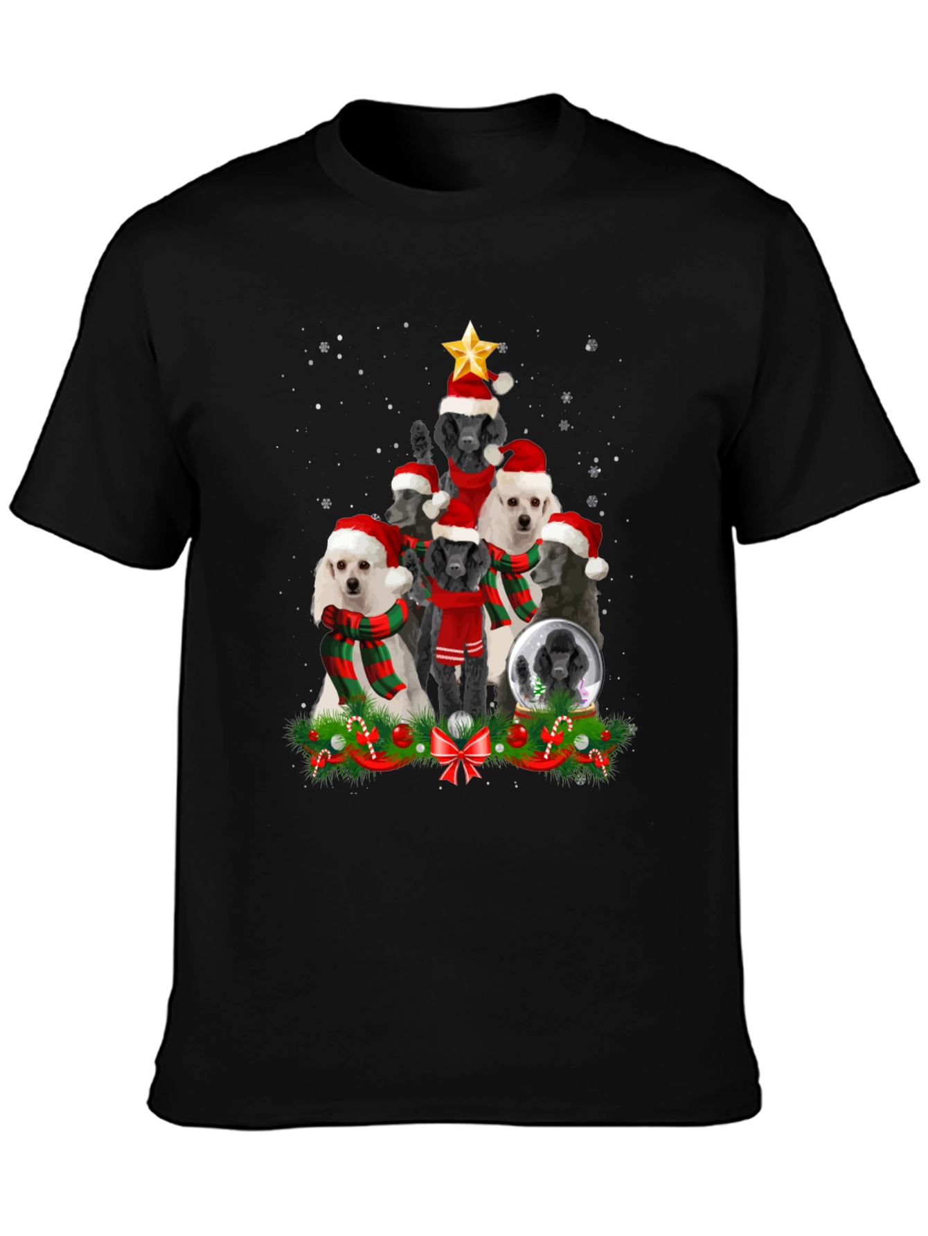 Poodle Christmas Tree T-Shirt