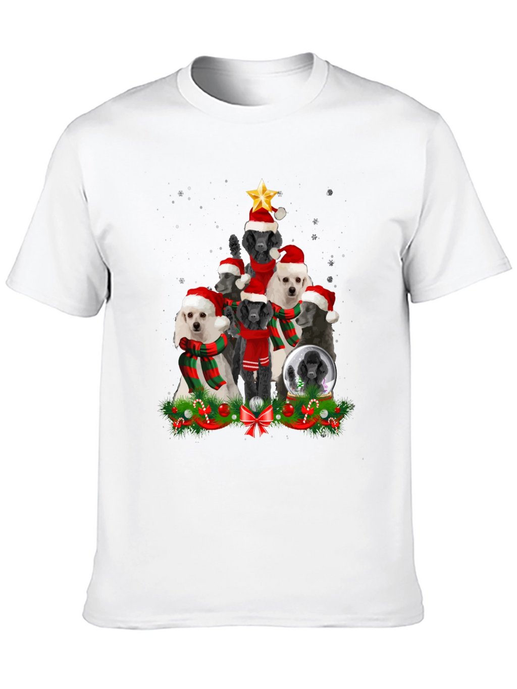 Poodle Christmas Tree T-Shirt