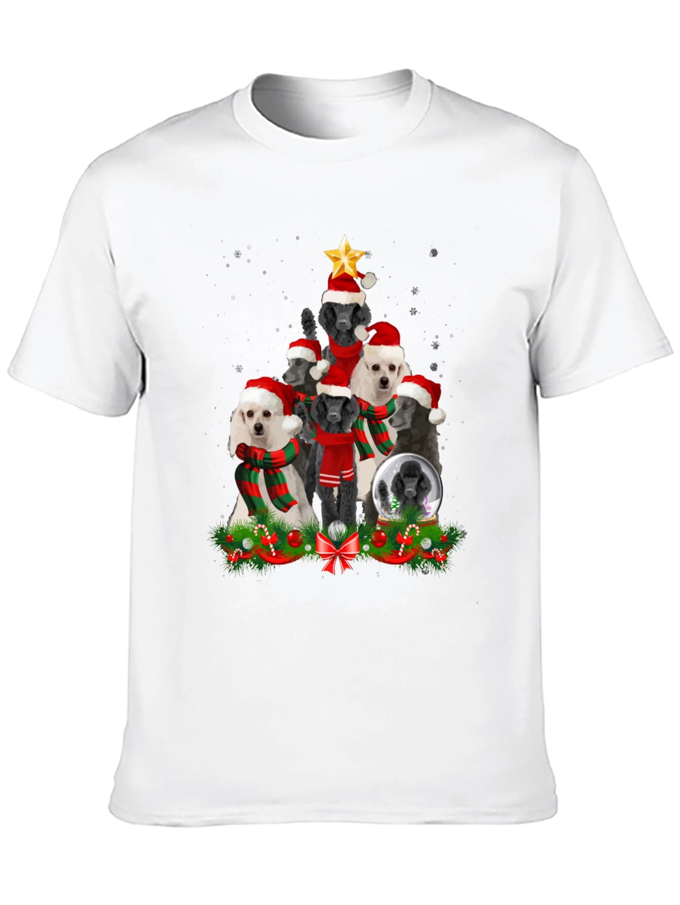 Poodle Christmas Tree T-Shirt
