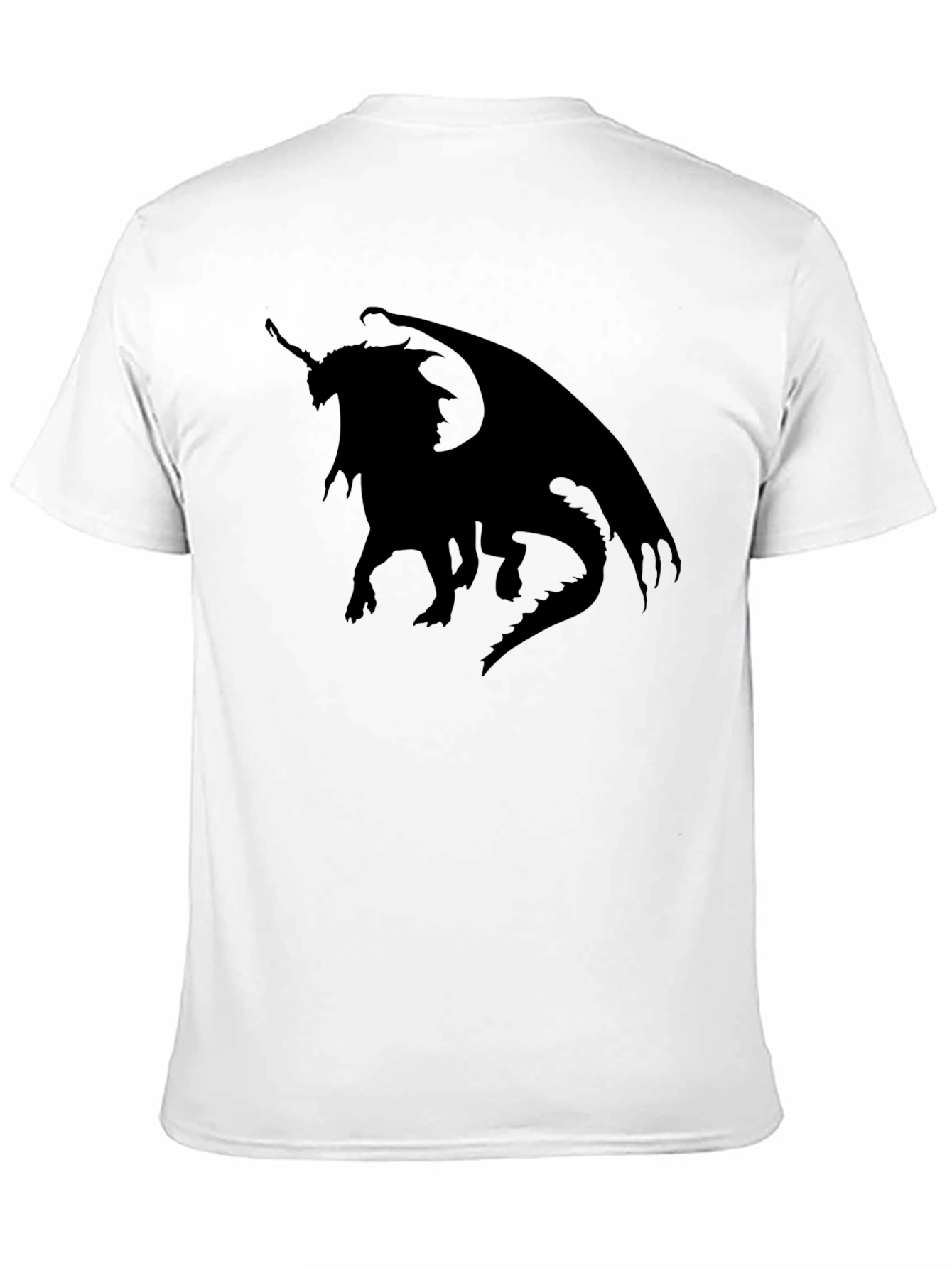 Dragon Silhouette Tee - Black Graphic T-Shirt