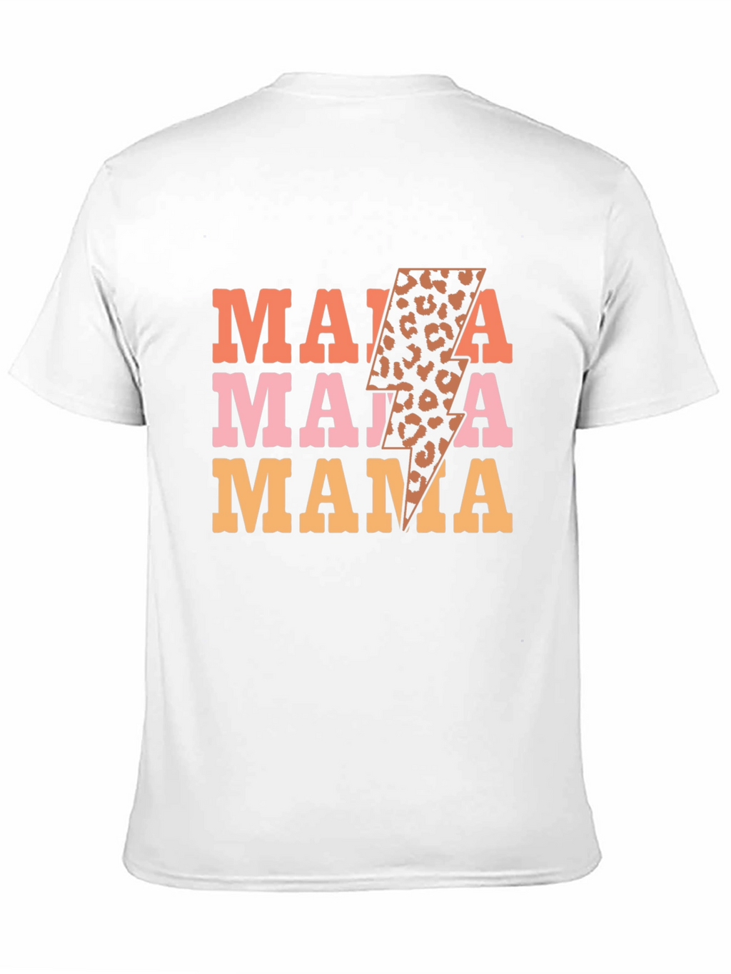 Mama Leopard Print Lightning Bolt Graphic Tee