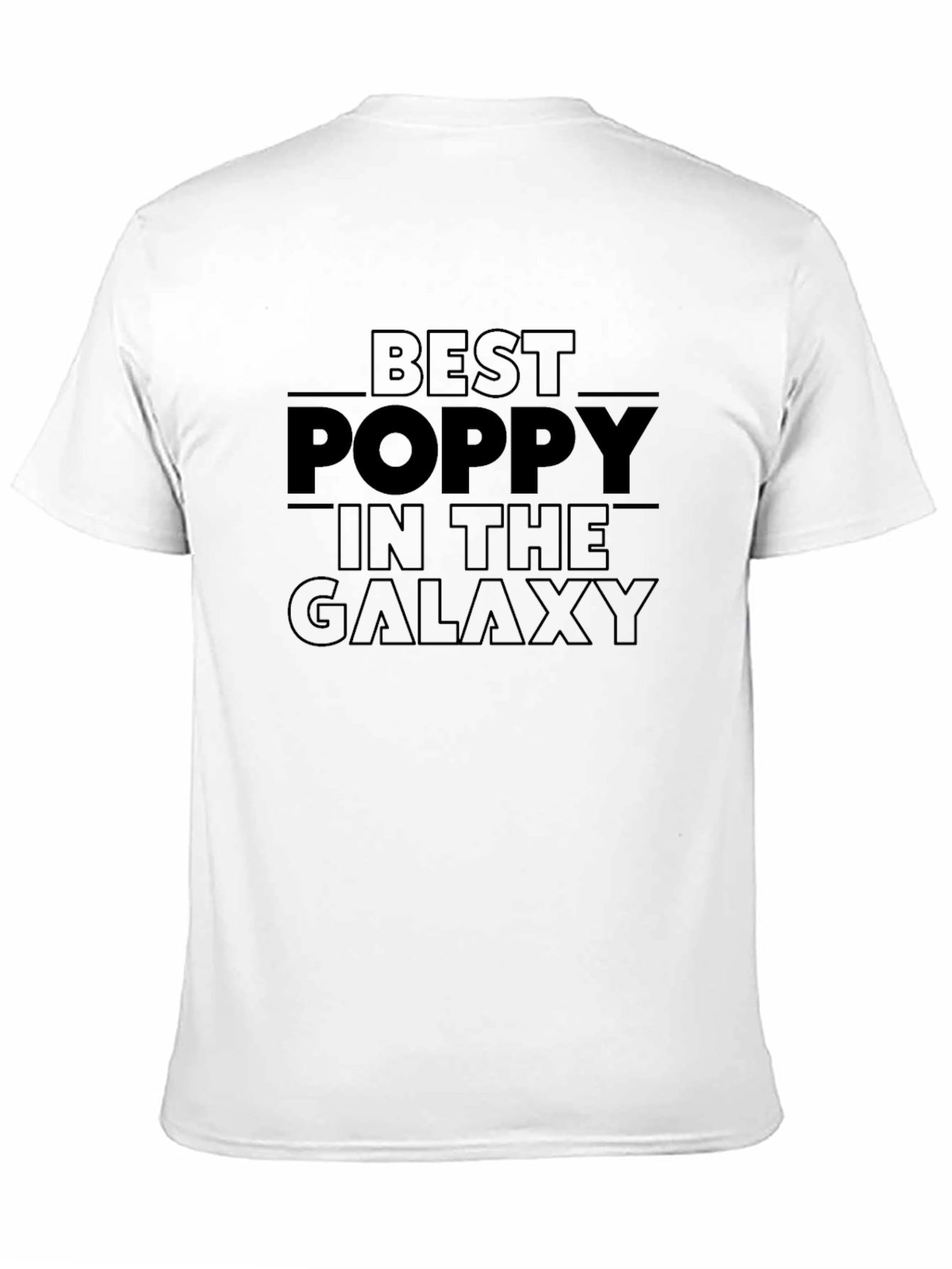 Best Poppy in The Galaxy Black T-Shirt