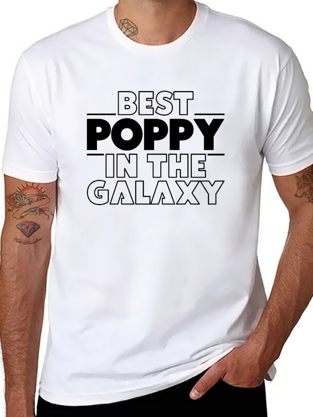 Best Poppy in The Galaxy Black T-Shirt