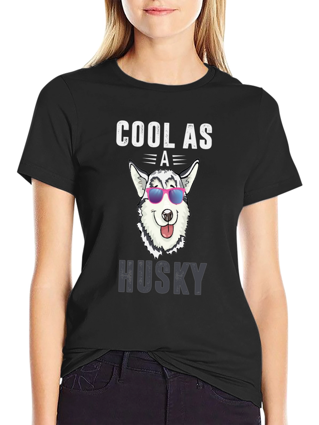 Cool Husky Graphic Tee - Dog Lover T-Shirt