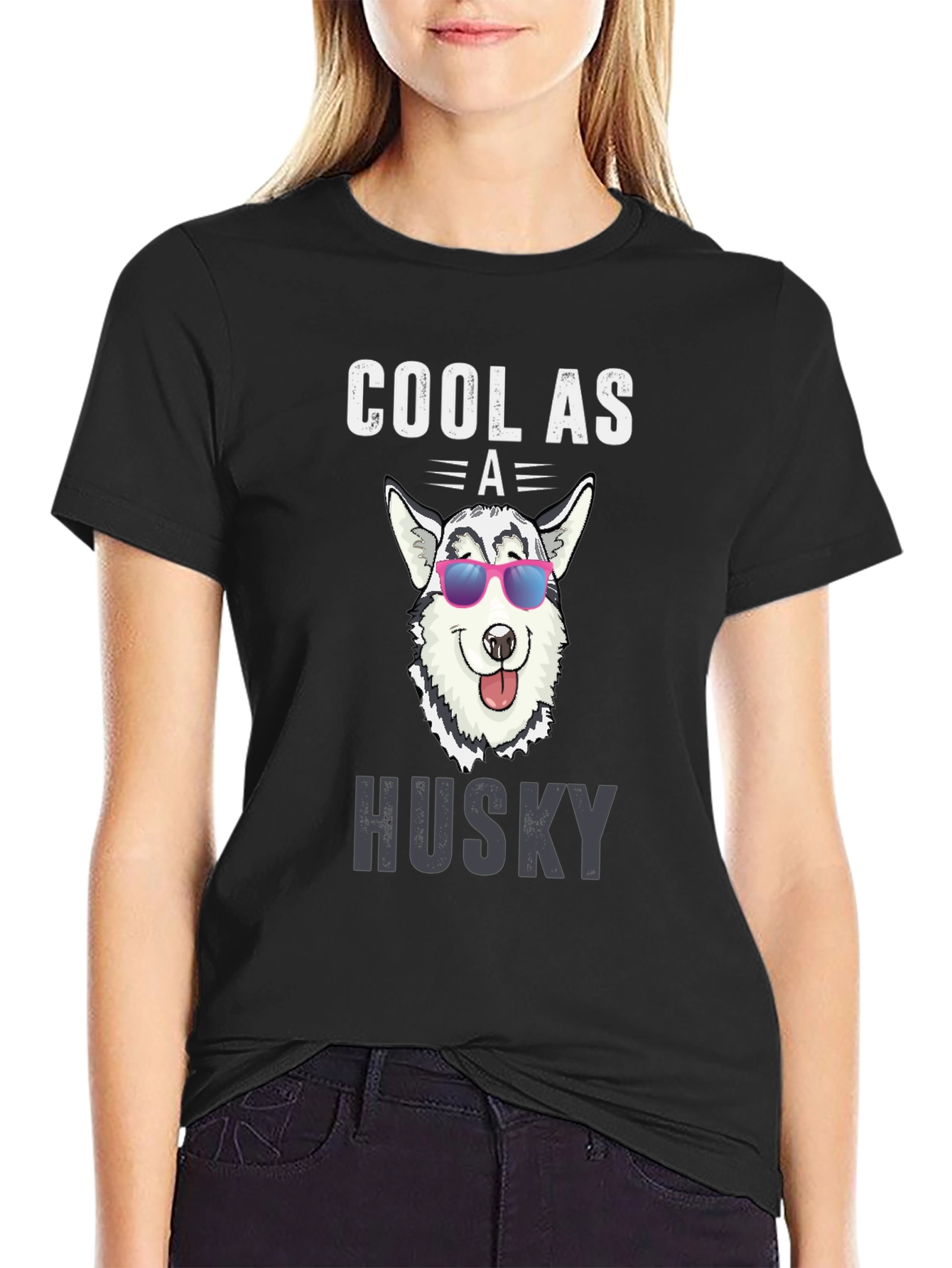 Cool Husky Graphic Tee - Dog Lover T-Shirt