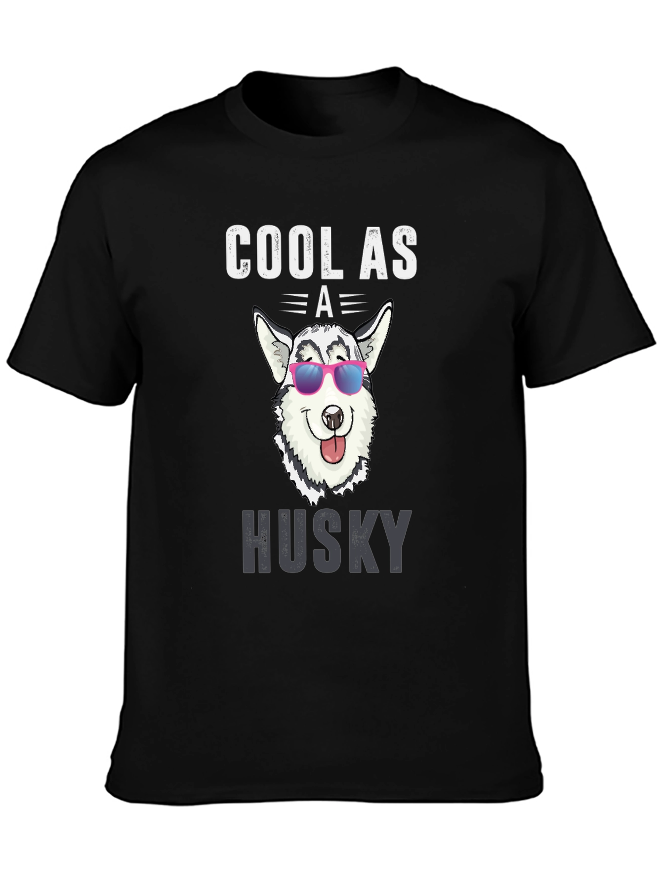 Cool Husky Graphic Tee - Dog Lover T-Shirt