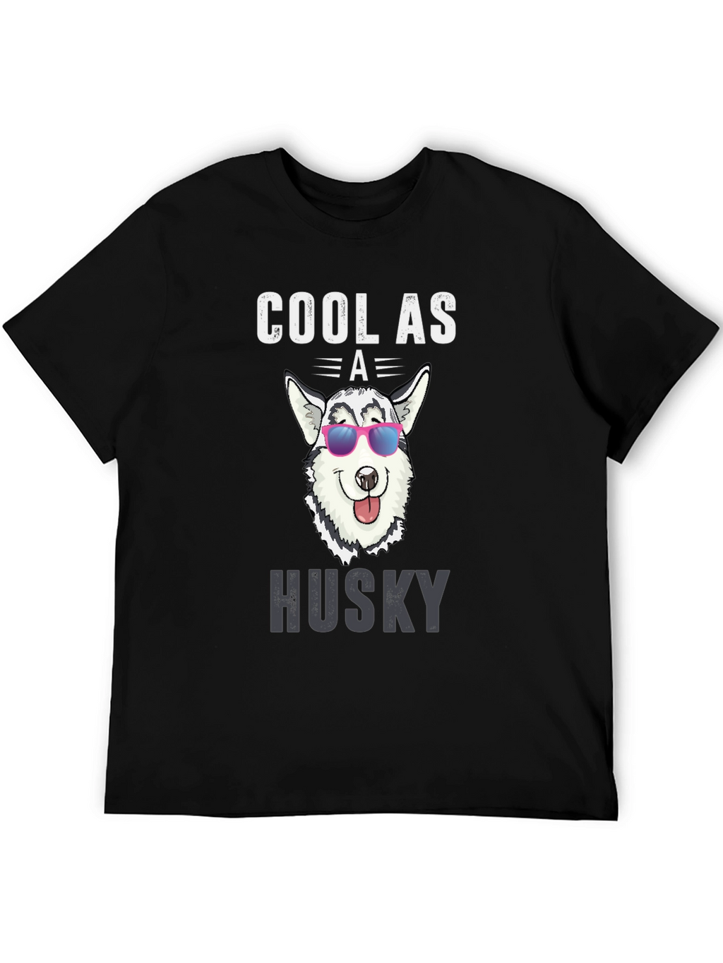 Cool Husky Graphic Tee - Dog Lover T-Shirt