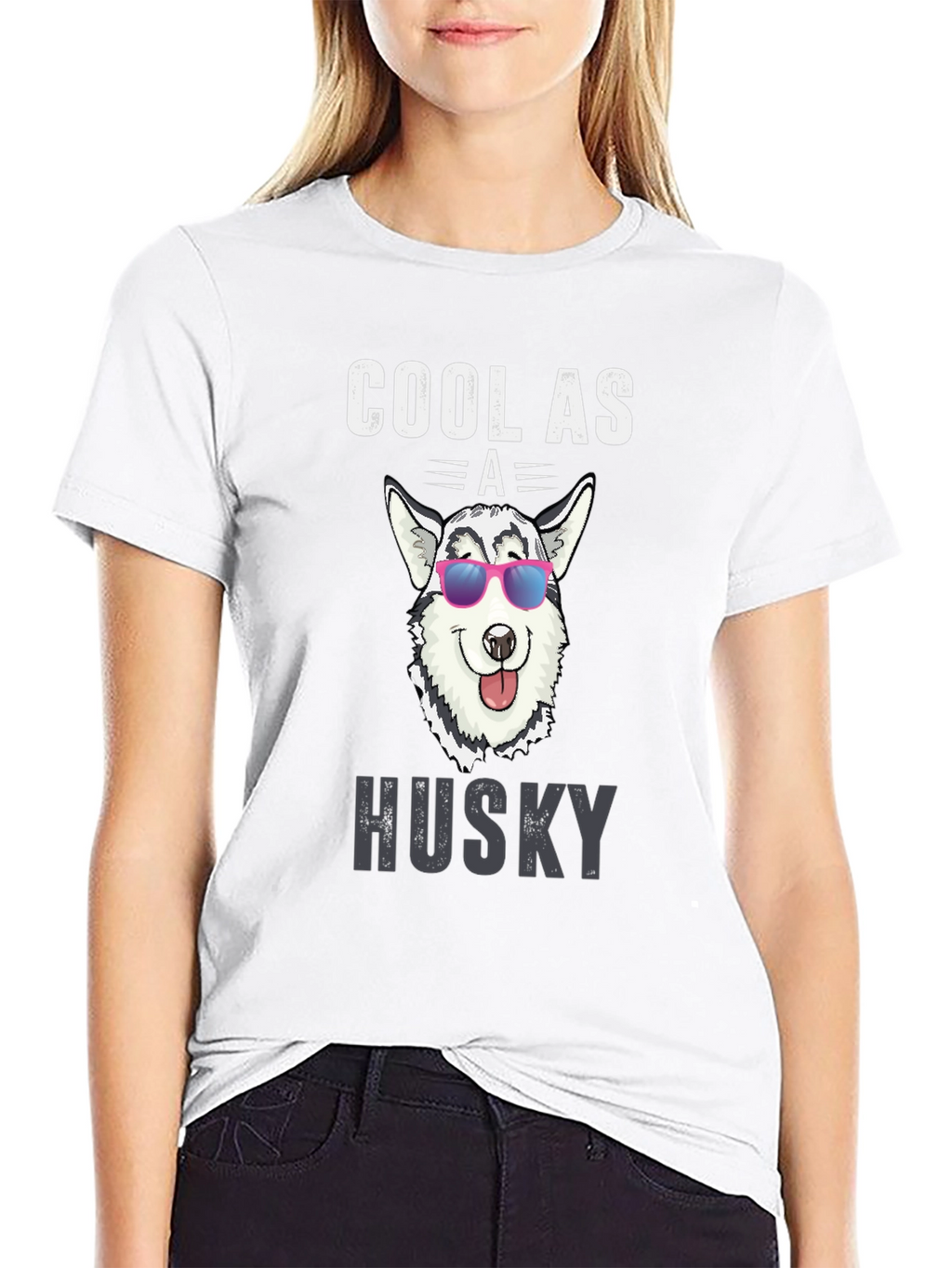 Cool Husky Graphic Tee - Dog Lover T-Shirt