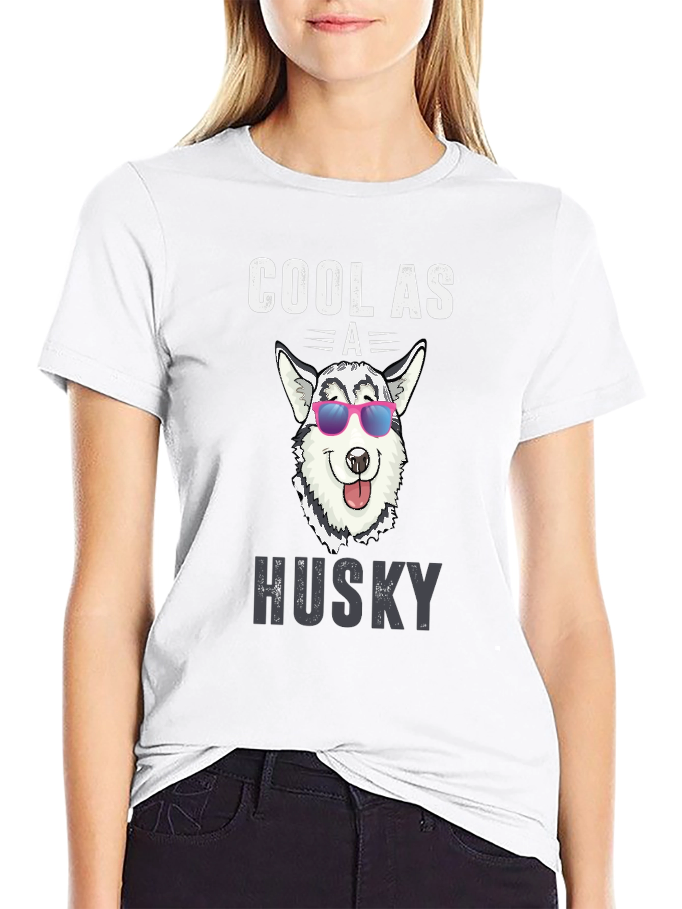 Cool Husky Graphic Tee - Dog Lover T-Shirt