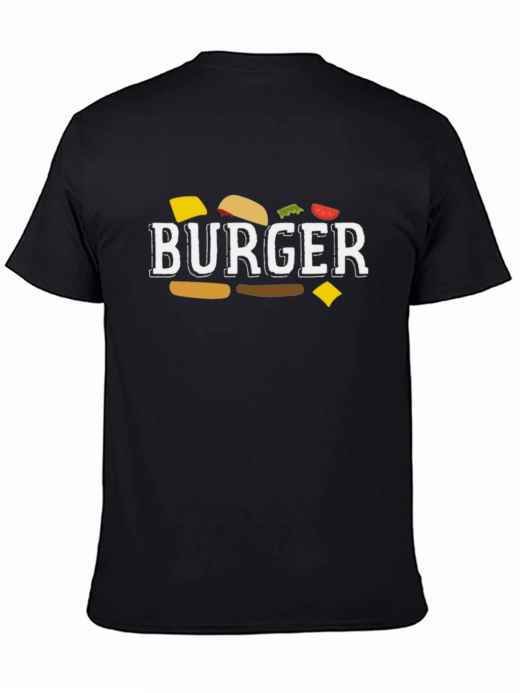 Burger Graphic T-Shirt - Unisex Crew Neck Tee