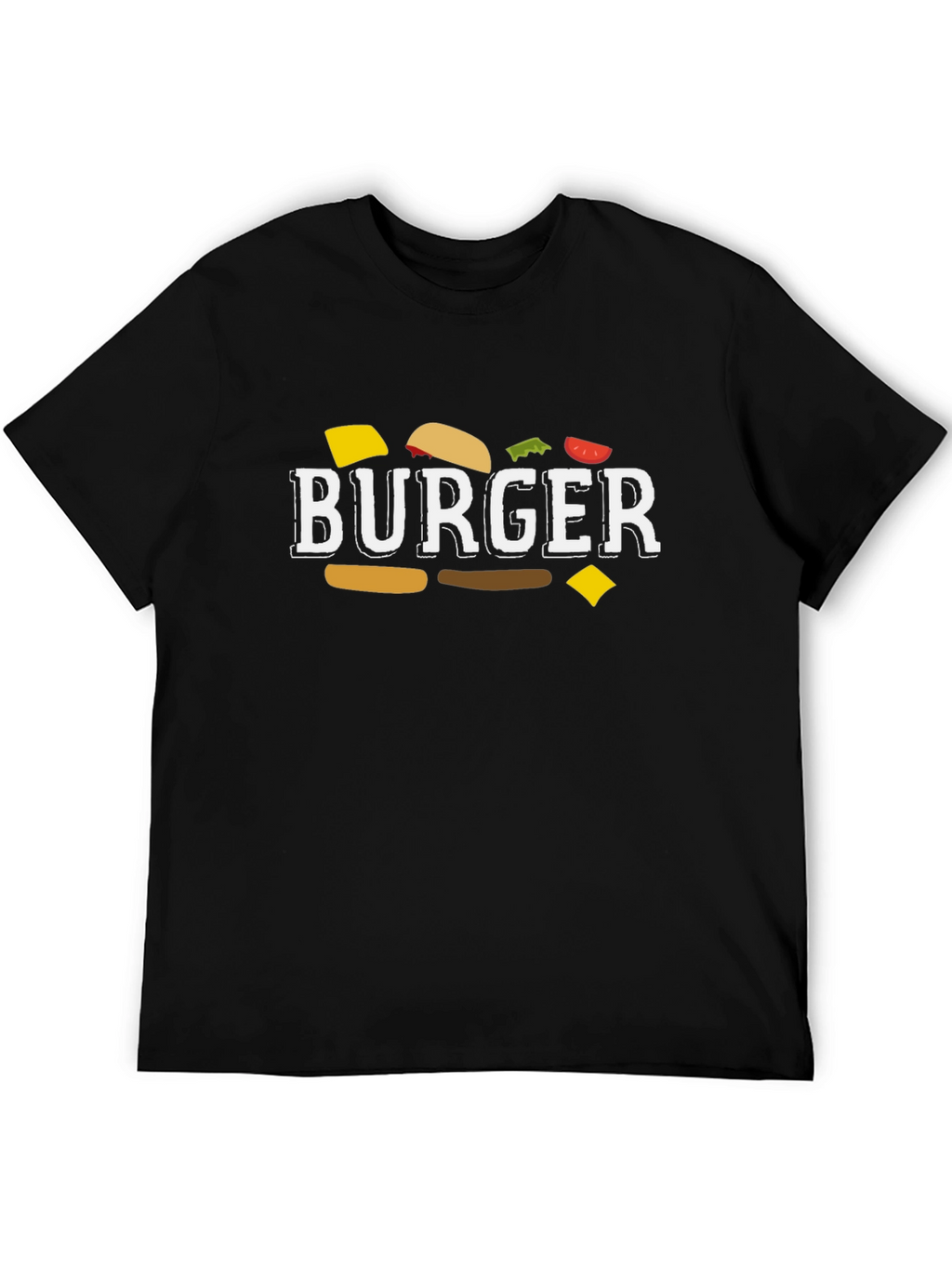 Burger Graphic T-Shirt - Unisex Crew Neck Tee