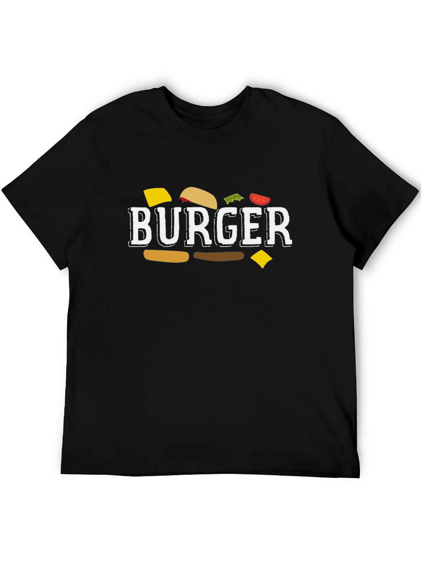 Burger Graphic T-Shirt - Unisex Crew Neck Tee