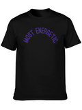 Most Energetic Black Graphic Tee