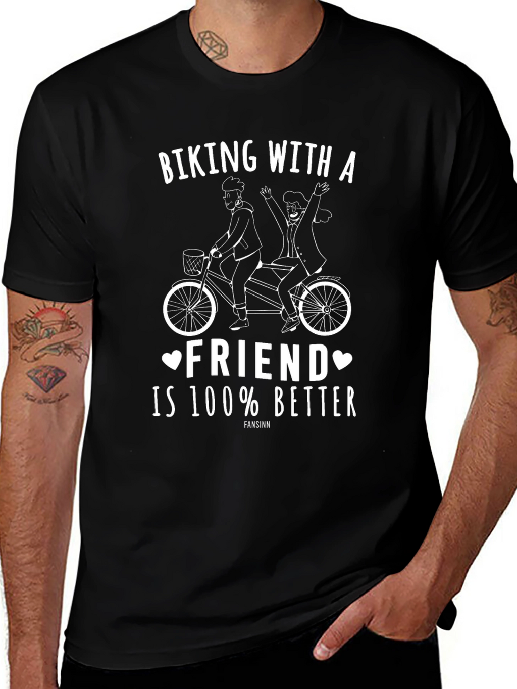 Biking With a Friend Graphic Tee