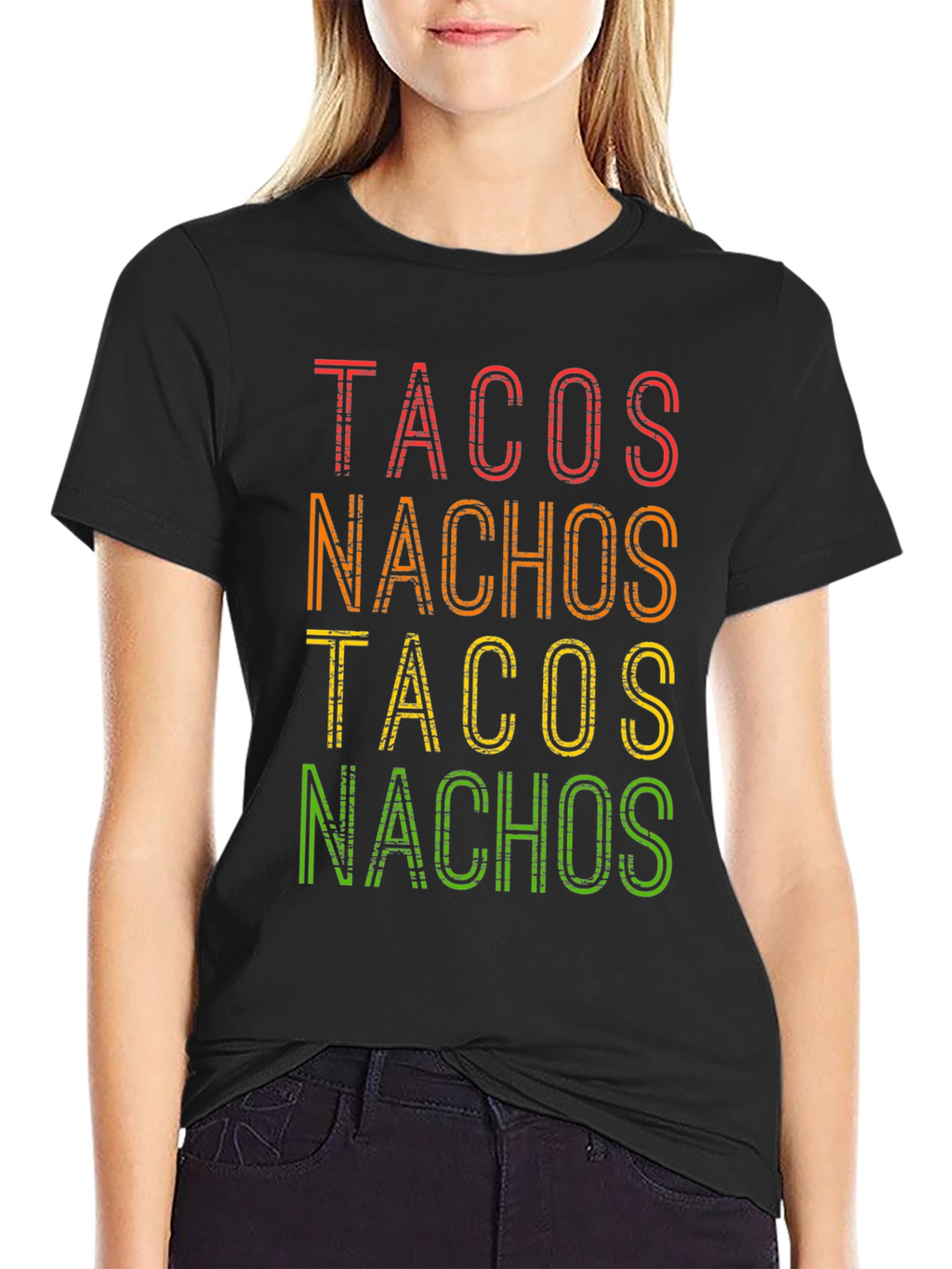 Tacos Nachos Graphic T-Shirt -  Foodie Fun!