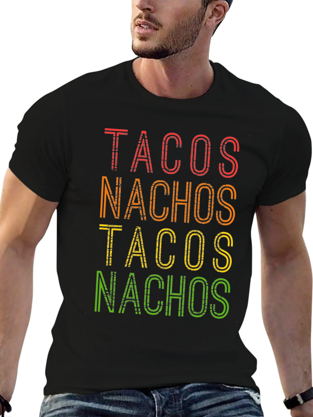 Tacos Nachos Graphic T-Shirt -  Foodie Fun!