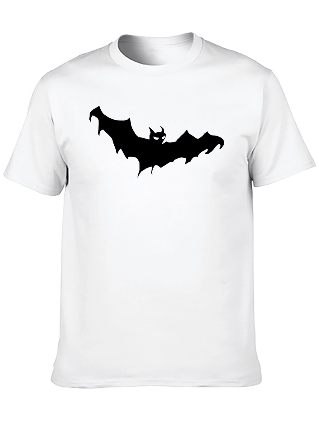 Mens Black Bat Graphic T-Shirt