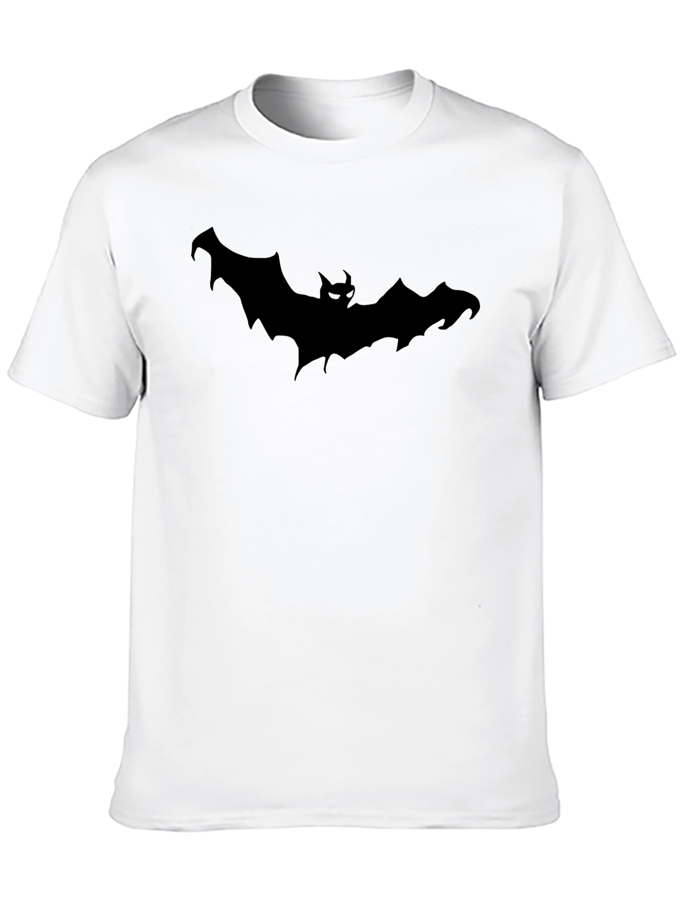 Mens Black Bat Graphic T-Shirt