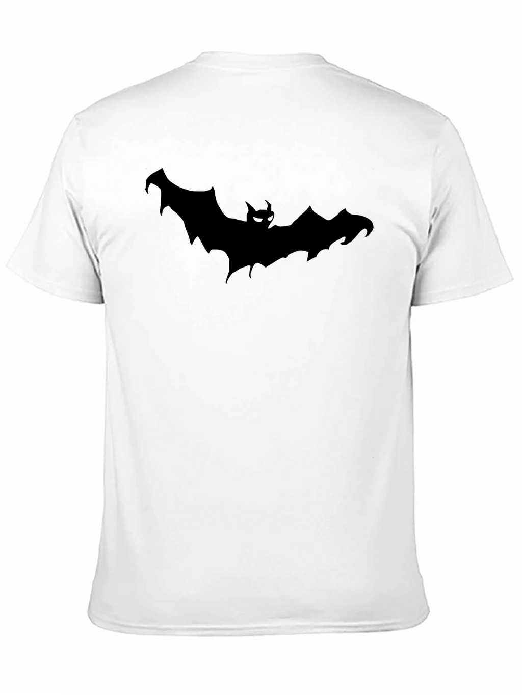 Mens Black Bat Graphic T-Shirt