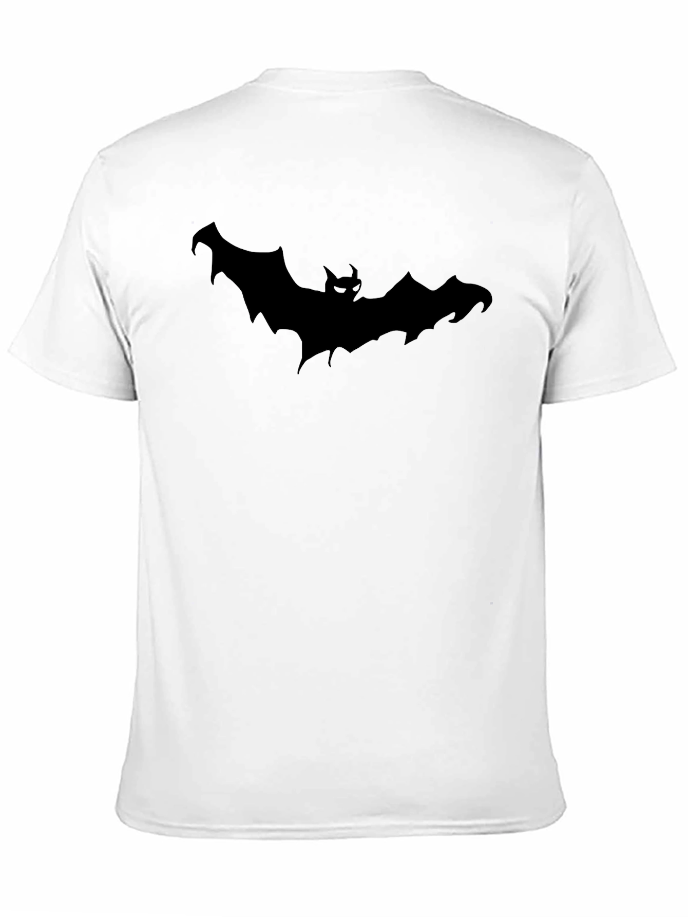 Mens Black Bat Graphic T-Shirt