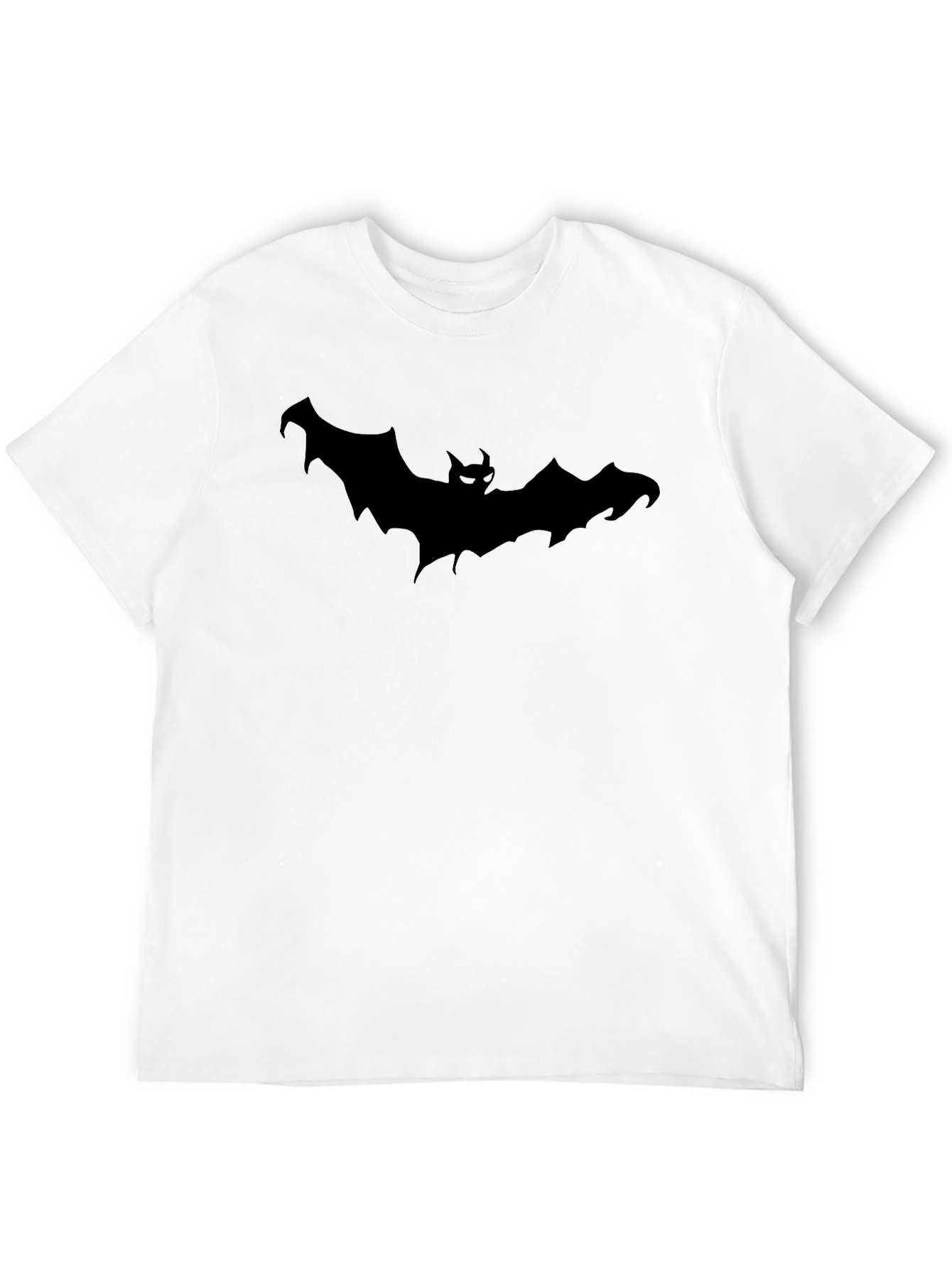 Mens Black Bat Graphic T-Shirt