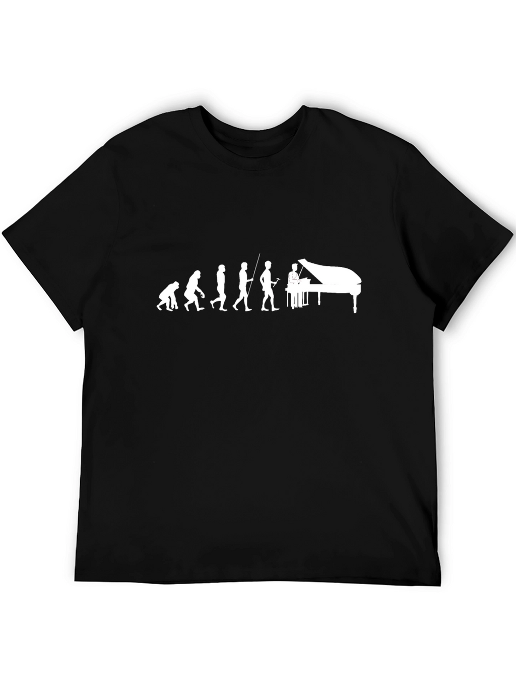 Piano Evolution Black T-Shirt