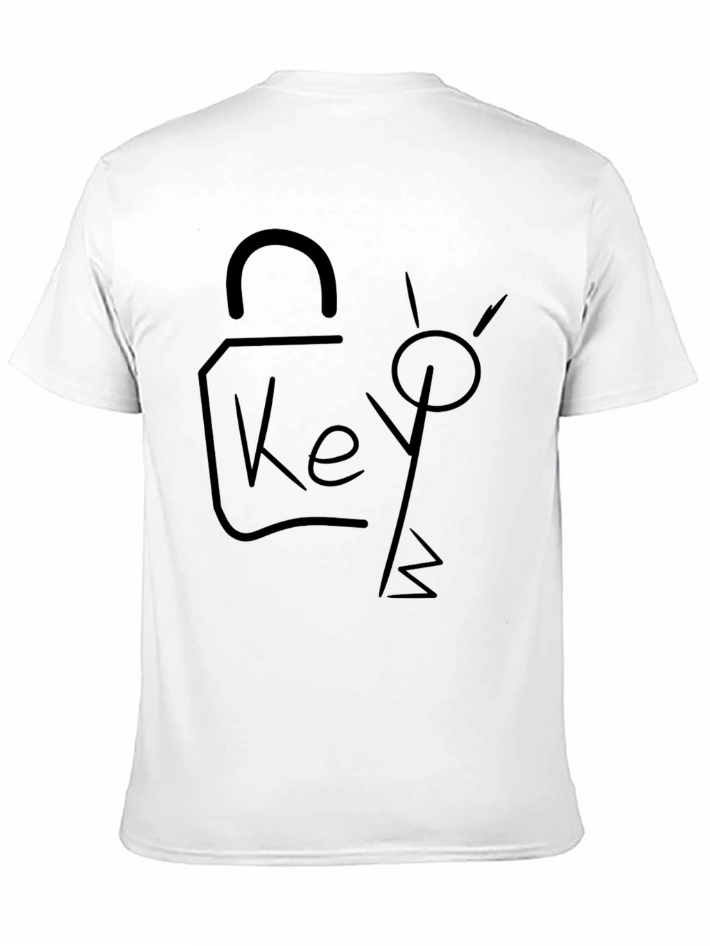 Key To My Heart Black Graphic Tee