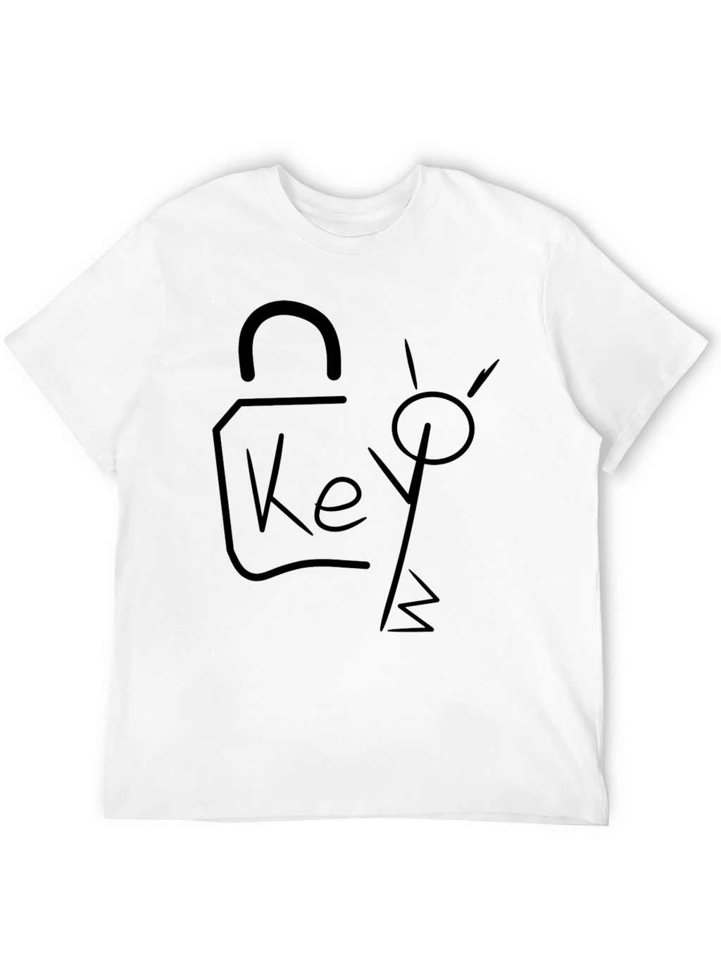 Key To My Heart Black Graphic Tee