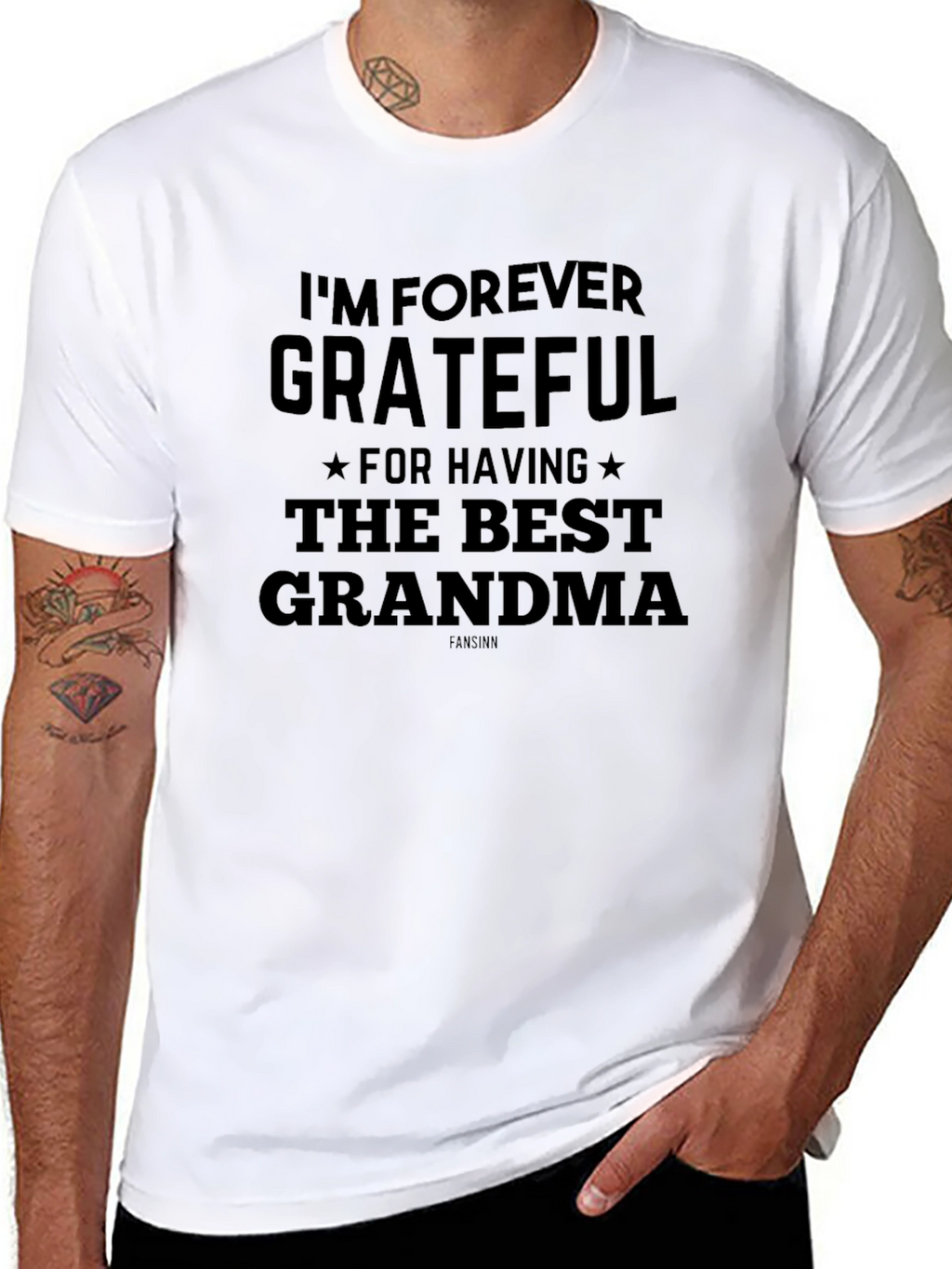 Grateful Grandma Black Graphic Tee