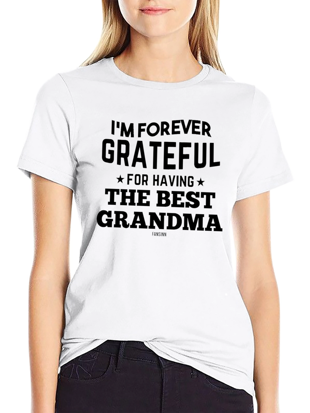 Grateful Grandma Black Graphic Tee