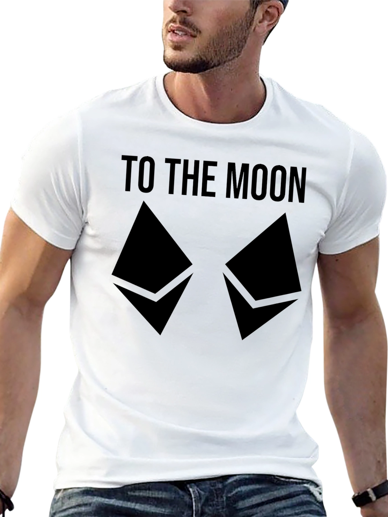 To The Moon Crypto T-Shirt - Ethereum HODL Tee