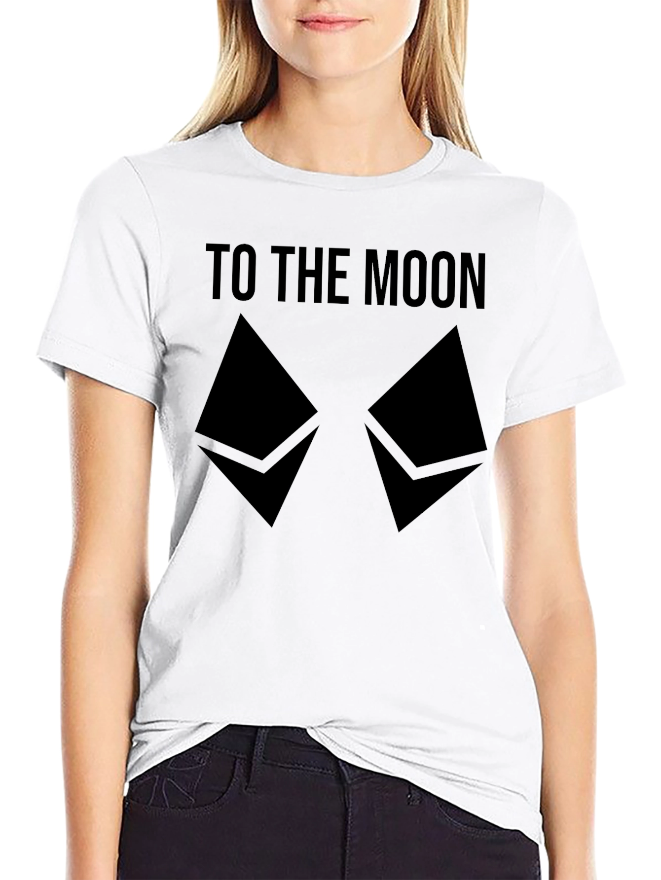 To The Moon Crypto T-Shirt - Ethereum HODL Tee