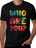 Tie-Dye Who Are You? Graphic Tee