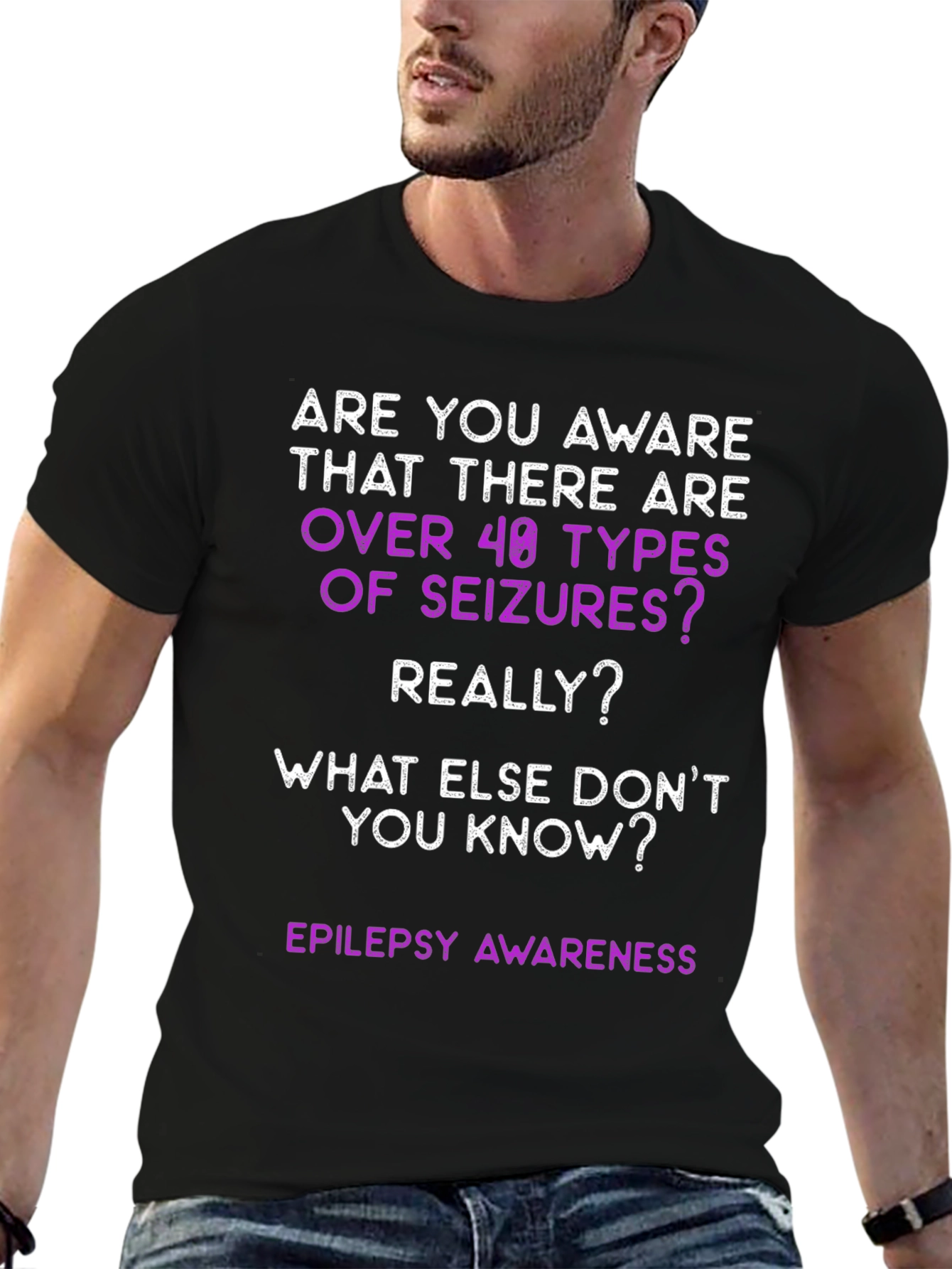 Epilepsy Awareness T-Shirt: Over 40 Types of Seizures