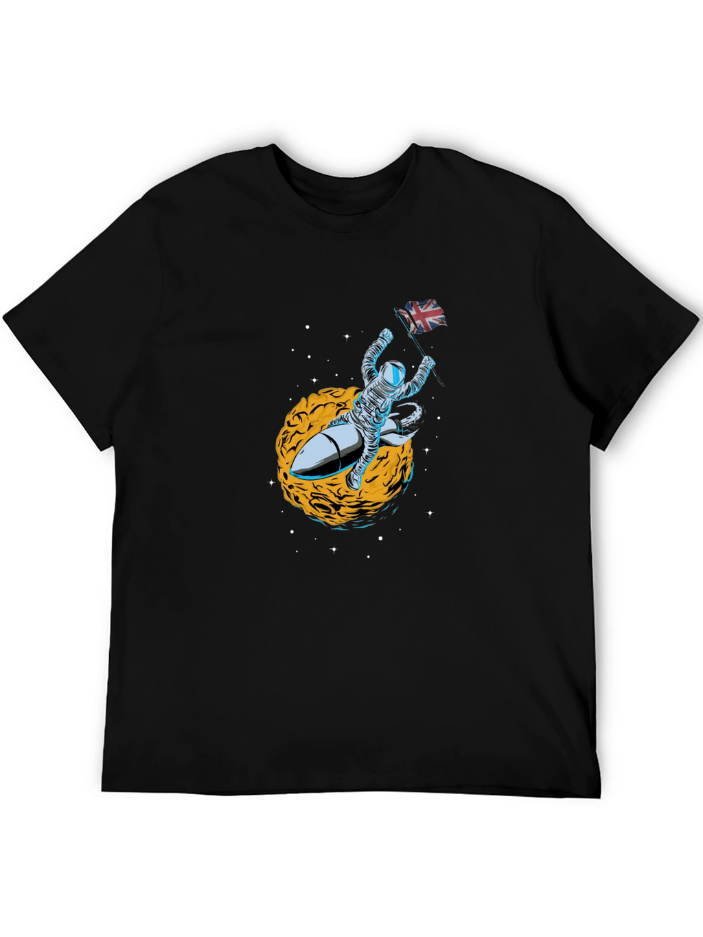Astronaut Rocket Union Jack T-Shirt