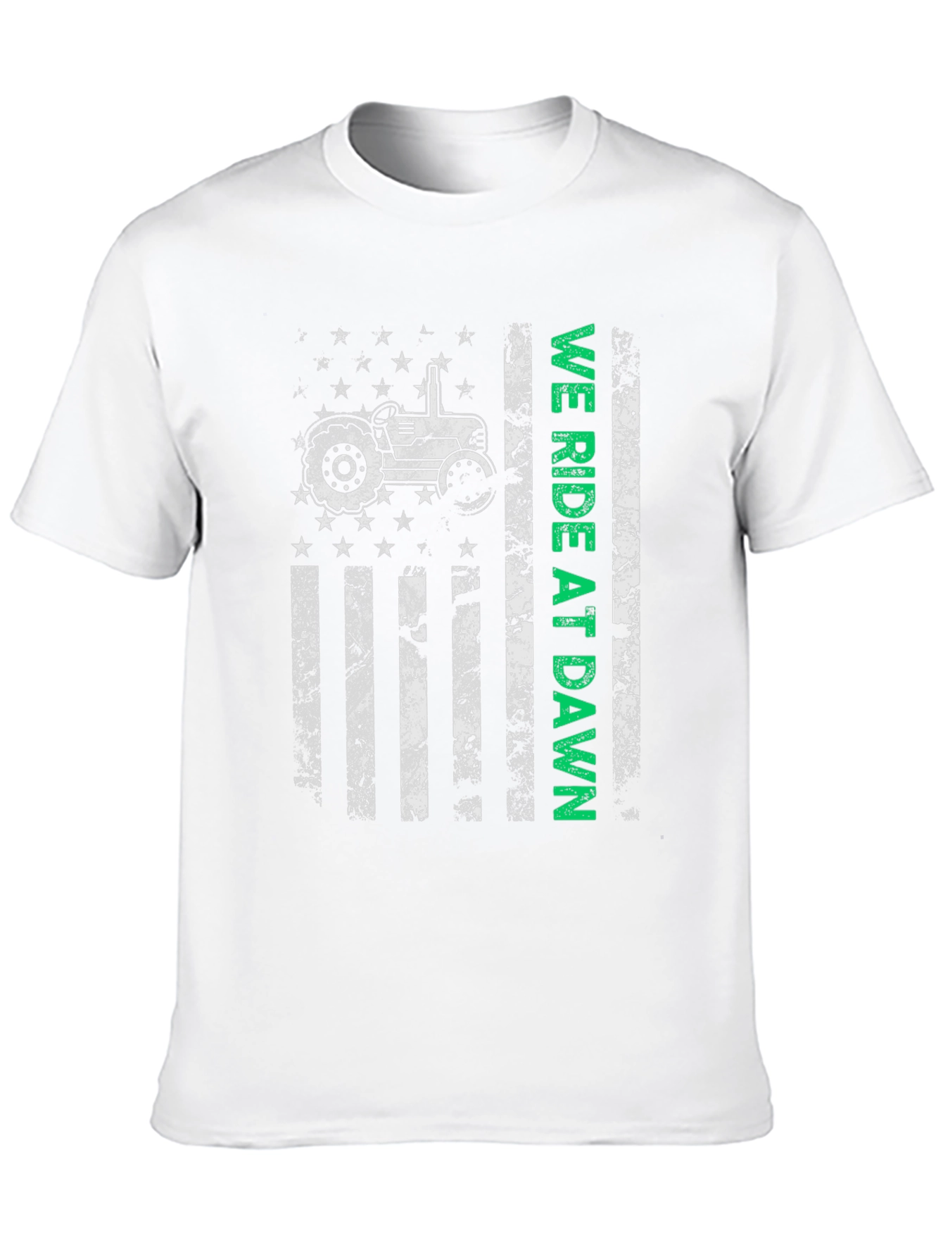 We Ride at Dawn Tractor Graphic T-Shirt
