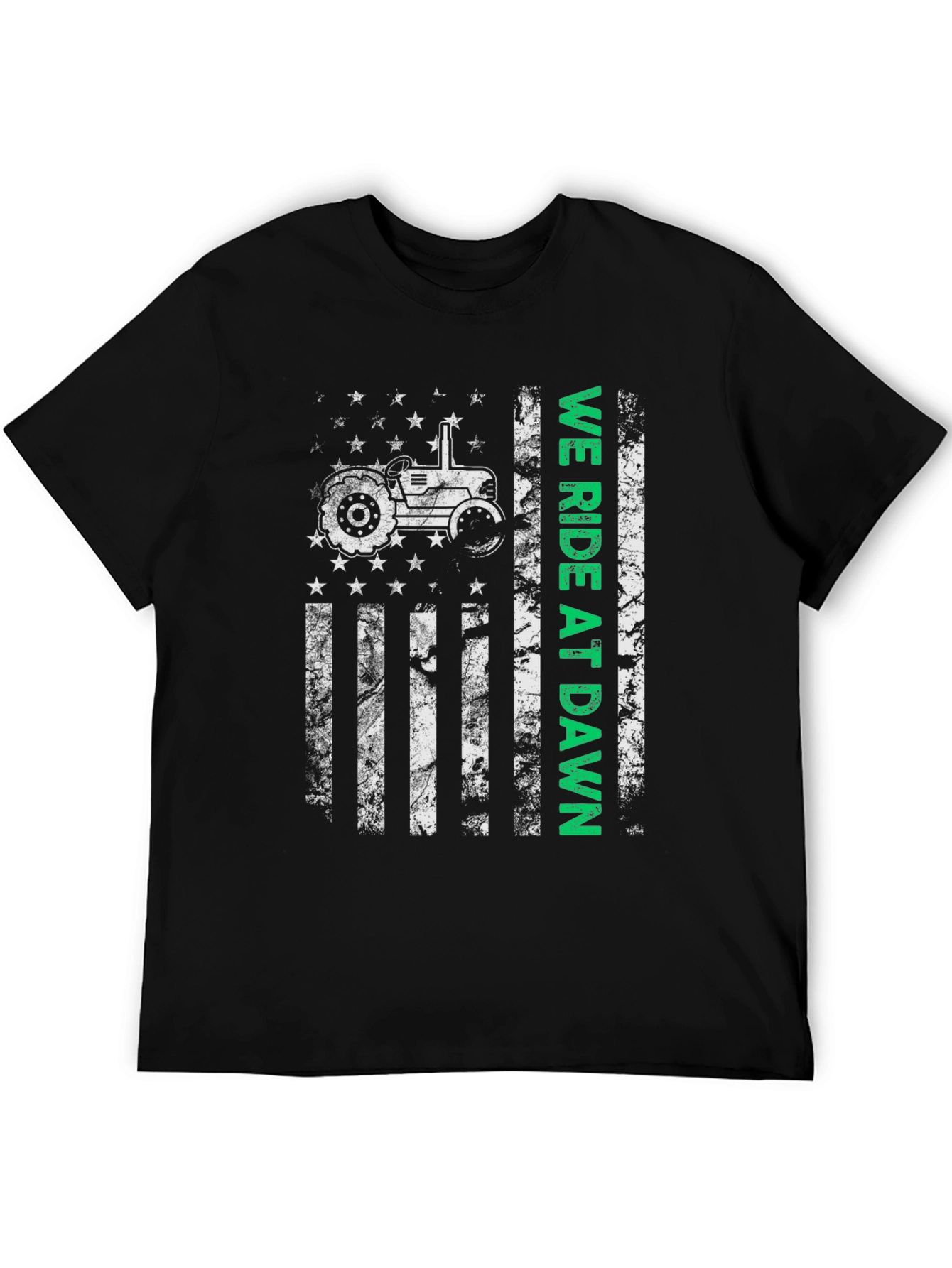 We Ride at Dawn Tractor Graphic T-Shirt