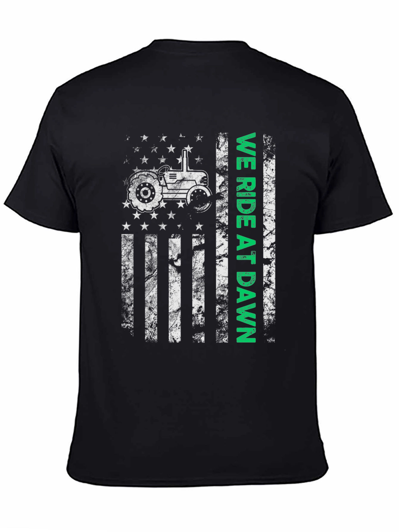 We Ride at Dawn Tractor Graphic T-Shirt
