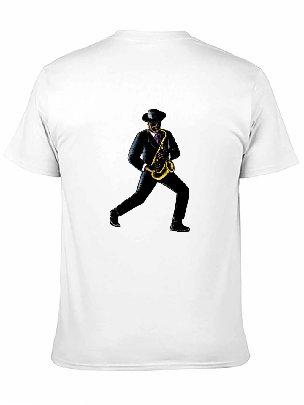 Saxophone Player Black T-Shirt