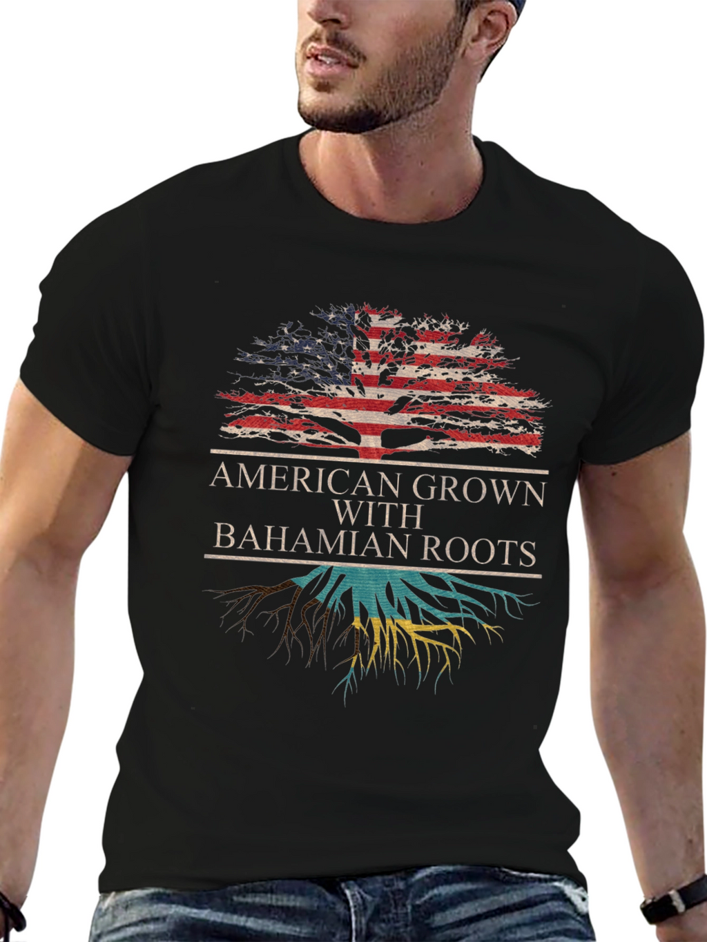 American Grown with Bahamian Roots T-Shirt