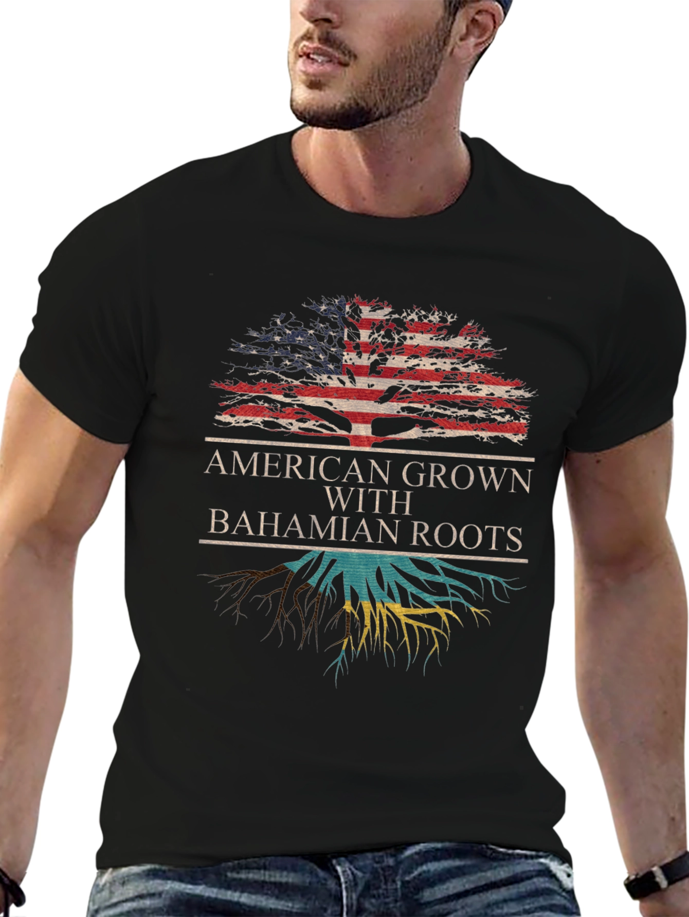 American Grown with Bahamian Roots T-Shirt