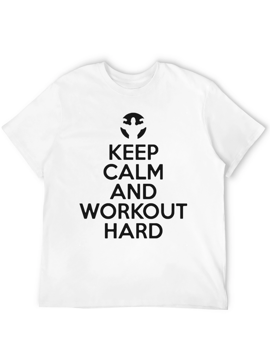 Keep Calm Workout Hard Black Tee