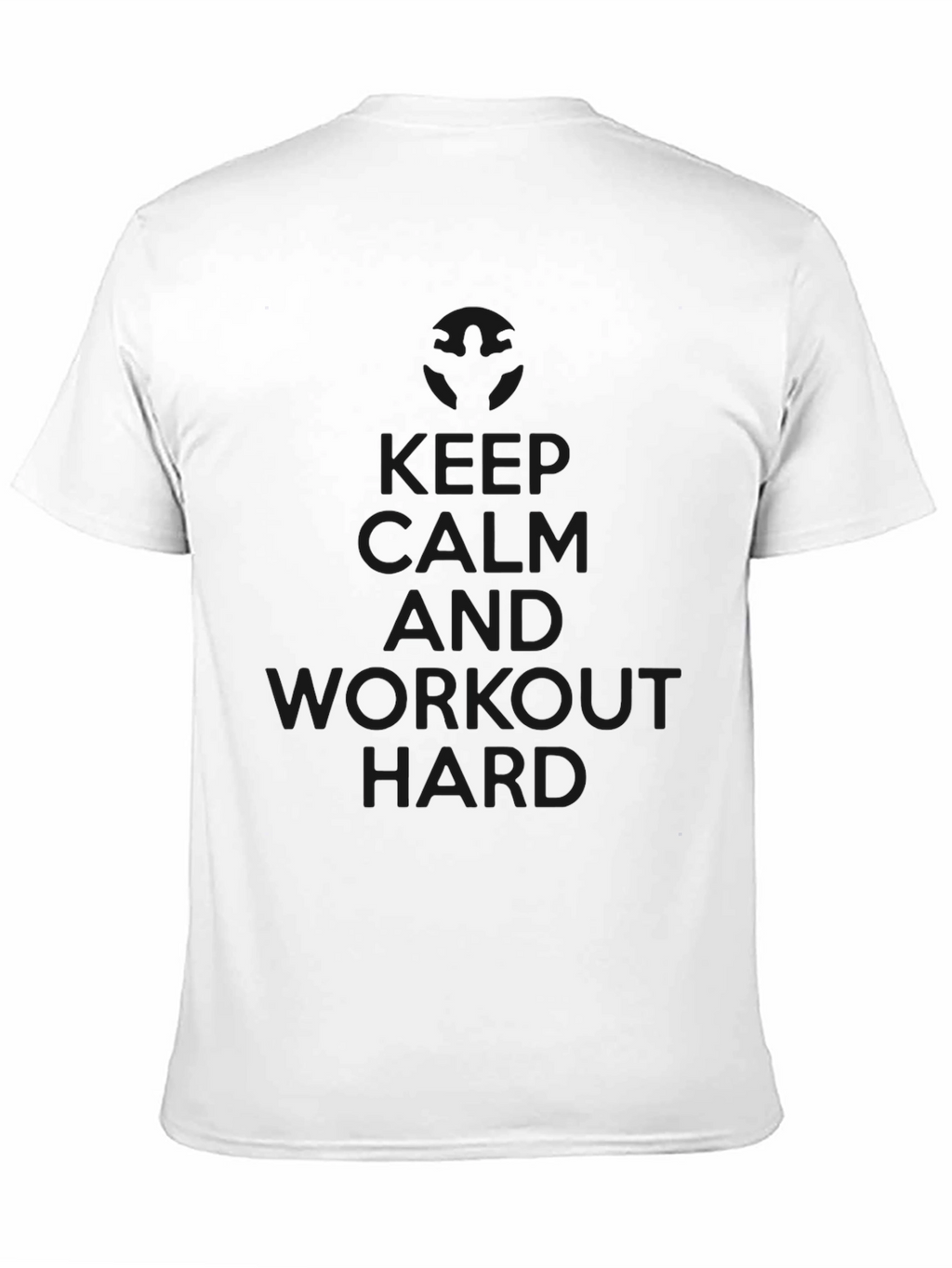 Keep Calm Workout Hard Black Tee