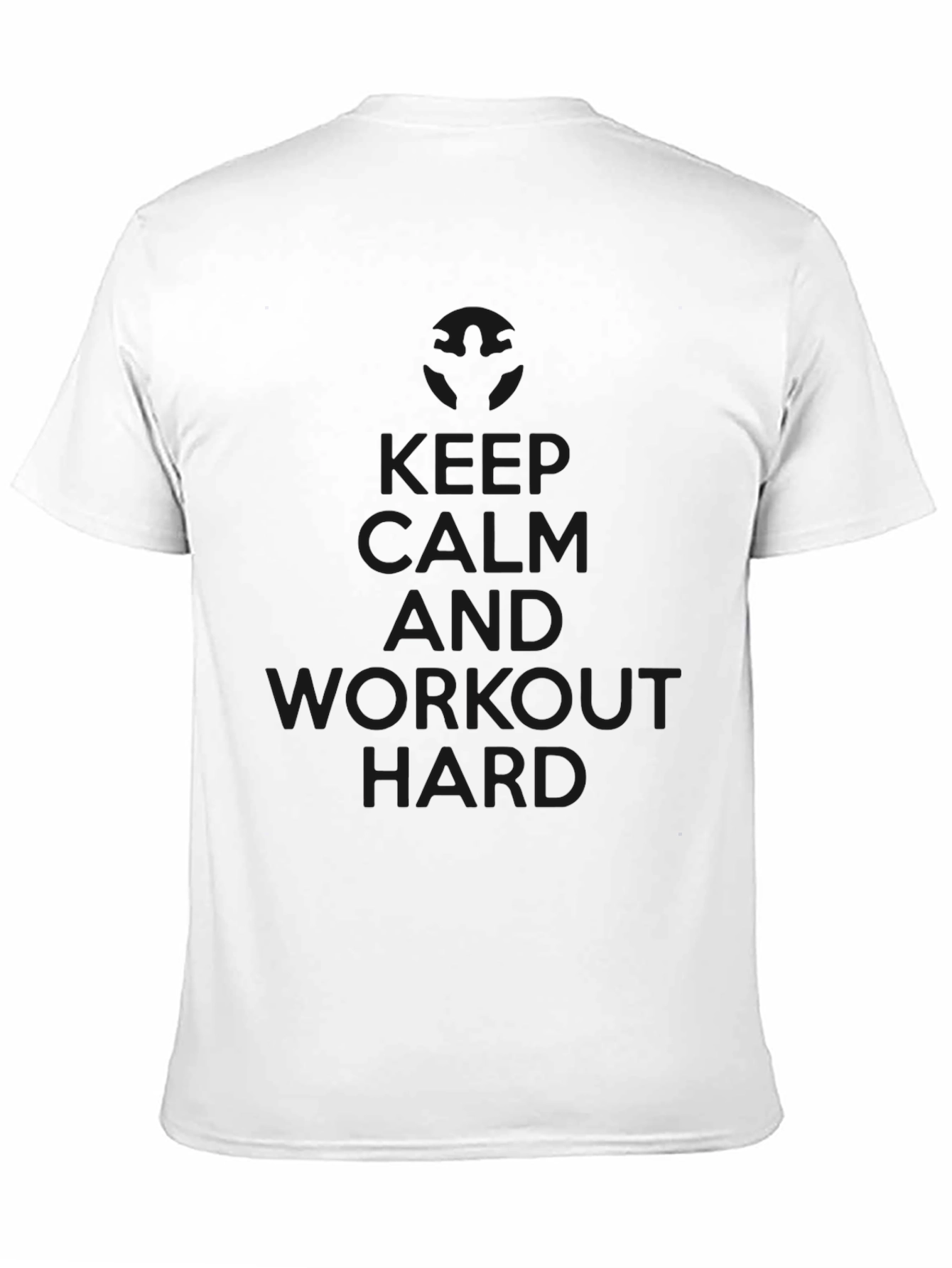 Keep Calm Workout Hard Black Tee